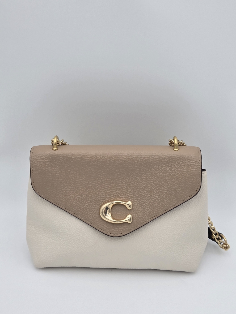 Coach Tammie In Tan And Cream Color Block